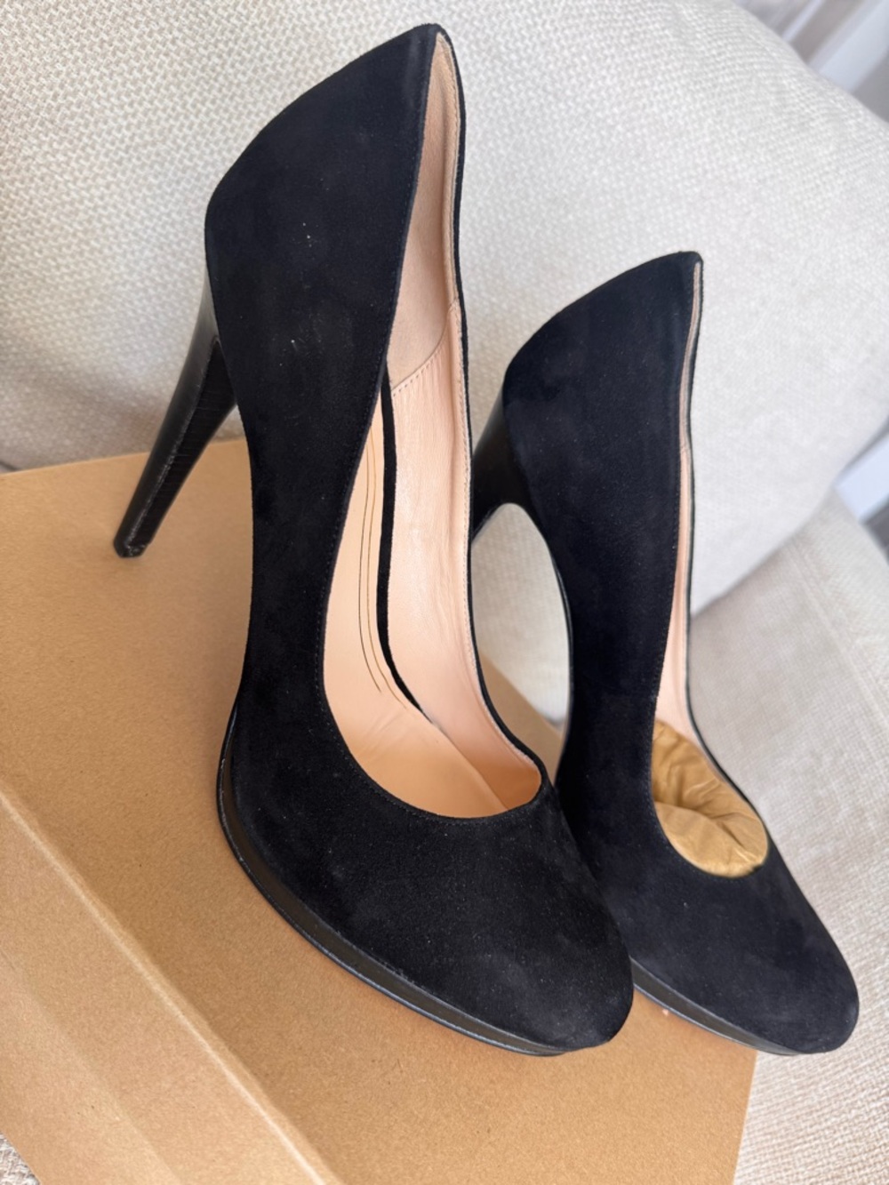Cole Haan Black Suede Stiletto Pumps